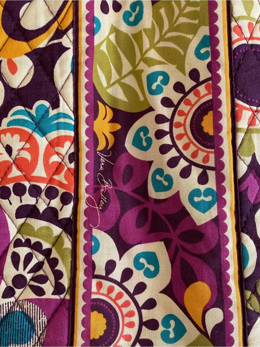 Vera Bradley Quilted Floral Tote Bag - Picture 3 of 8